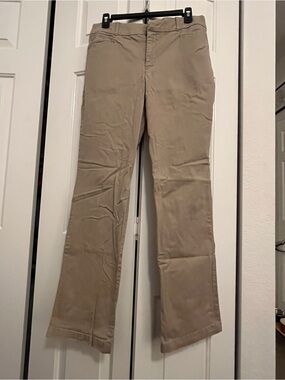 Gloria Vanderbilt Khaki Straight-Leg Jeans